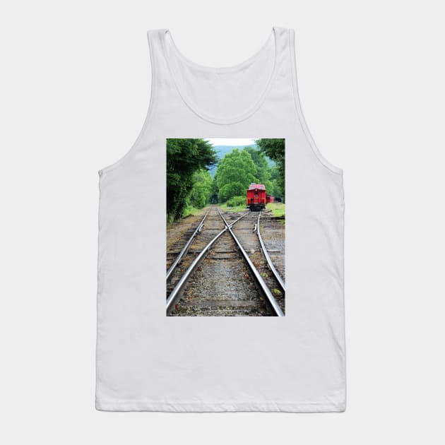 Tracks at the Durbin Scenic Railway, Durbin West Virginia Tank Top by searchlight